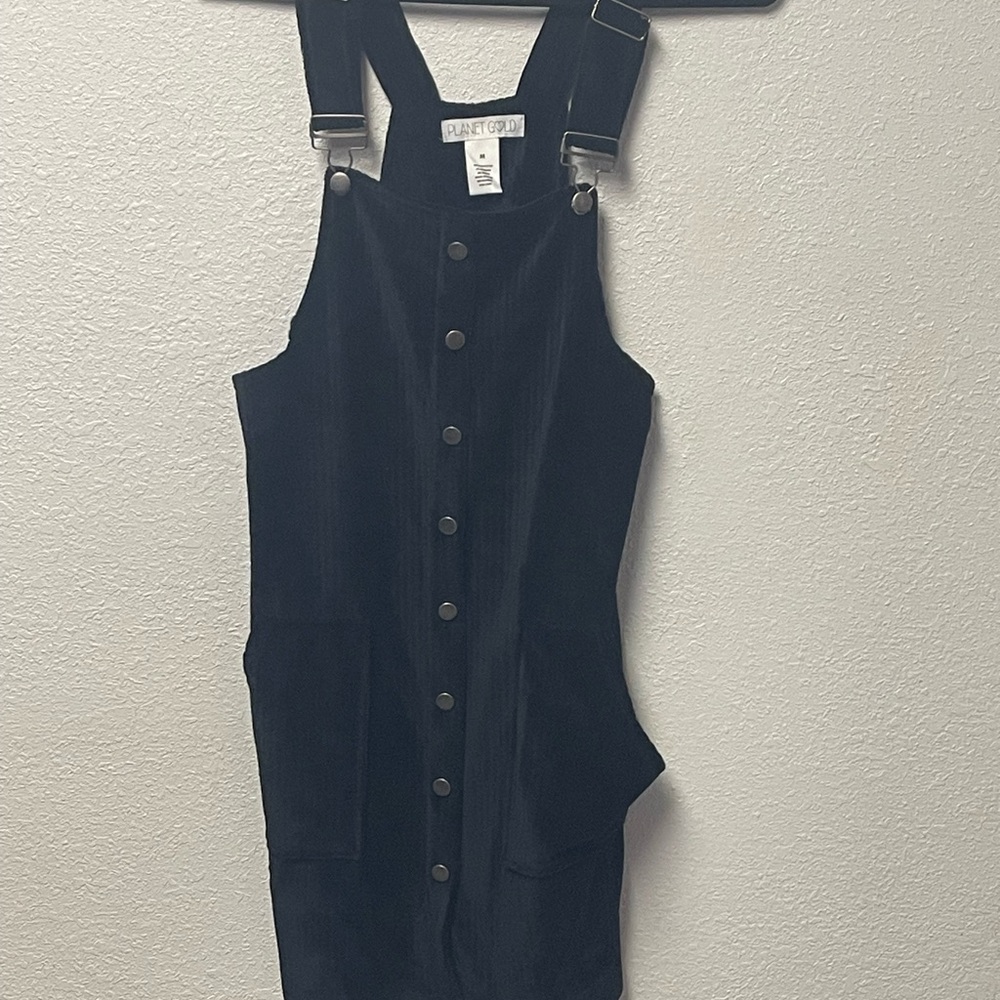 Planet Gold Black Velvet Dress
